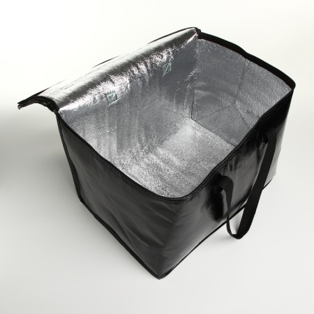 Bag-Term style 32l, 40*28*28cm, lightning department, foil, black-2