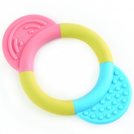 Rodister-Beaming for the newborns "Smile", a ring with a pink and blue holder