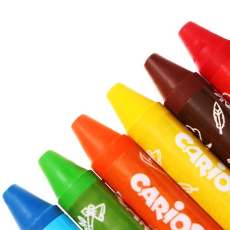 Loads wax 8 colors, Carioca "Baby", Super -furry, a large case facilitating the capture, for kids-5