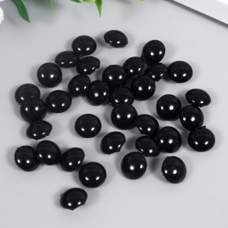 Buttons plastic on the midnight "Crystal Black" 1.3x1.3 cm set 35 pcs 4.8x3.7x3.7 cm-3