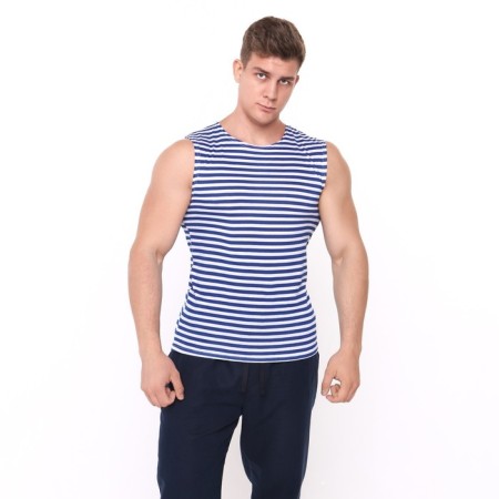 T -shirt men's vest, blue, size 52-3