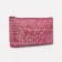 Cosmetic bag with lightning, burgundy color