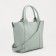 Bag Female Tout with zipper, green color