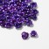 Busina "rose", set of 50 pcs., 6 mm, dark purple color
