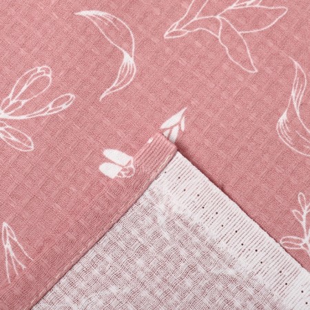 Bath sheet "Lily" 150x180 cm, 100% cotton, waffle canvas, 160 g/m2-4