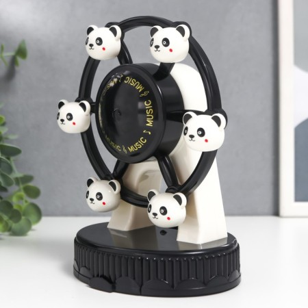 Casket Musical Mechanical Light "Ferris Wheel - Panda" 10.5x13.5x19 cm-2