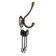 Hook furniture tundra TKD021, two -rod, copper, 5 pcs TMP