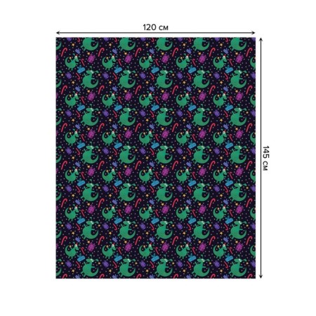 Tables on the table "Dragon with a gift", rectangular, Saten, size 120x145 cm-1