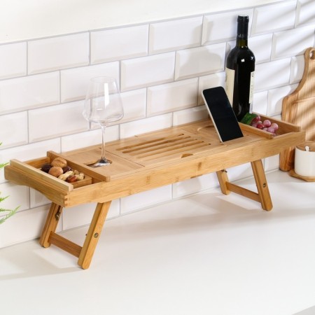 Table-vannitsa for a bath, large, 75 (109) x 23 x 4.5 cm, tree-6