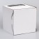 Box for cake 2 windows, with handles, white, 24 x 24 x 24