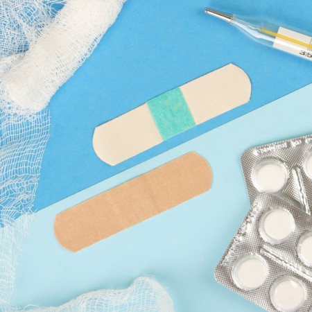 Leukoplastic Verofarm bactericidal set 20 pcs on a woven base, bodily, balance-3