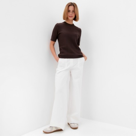 Jumper female minku: casual collection chocolate color, river 52-2