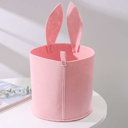 Organizer for storage Funny "hare", 24 × 24 × 22 cm, 8 l, pink color-3