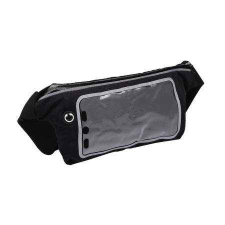 Sports bag Czech on the Luazon belt, telephone management, zipper compartment, black