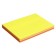 Block with a sticky edge of 76 mm x 102 mm, 100 sheets, fluorescent, 5 colors