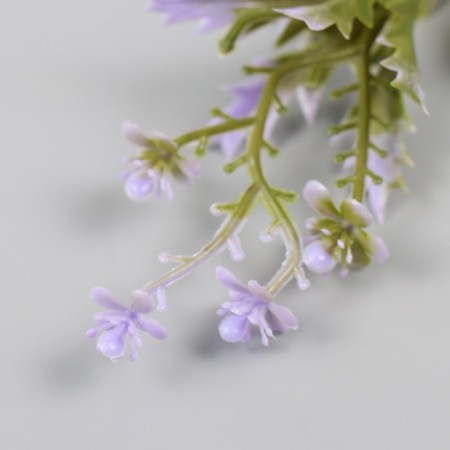 Artificial plant for creativity "Flowers with sharp leaves" set of 6 pcs Lilac 11.5 cm 1024849-4
