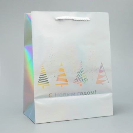 Holographic package "Fairytale Forest", 18 x 23 x 10 cm, New Year-4