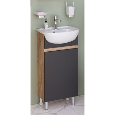 Lada 40 bathroom cabinet, with sink "Mango 40" 20.8 x 38.6 x 80 cm-5