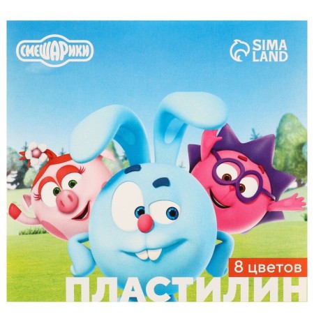 Plasticine 8 colors 120 g "Smeshariki"-3