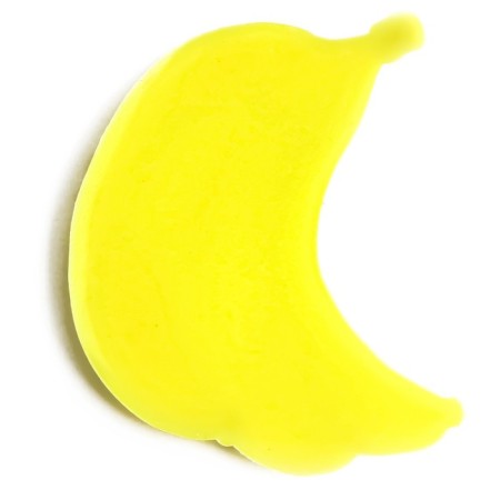 Decor Silicon "Banans" set of 5 pcs., Size 1 pc. - 3 × 3.7 × 0.3 cm, glue pads-2