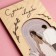 Wooden -carved “wedding” envelope, pair, 16.5 x 8 cm