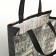 Household bag without fastening, brown color