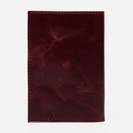 Cover for passport, burgundy color-1