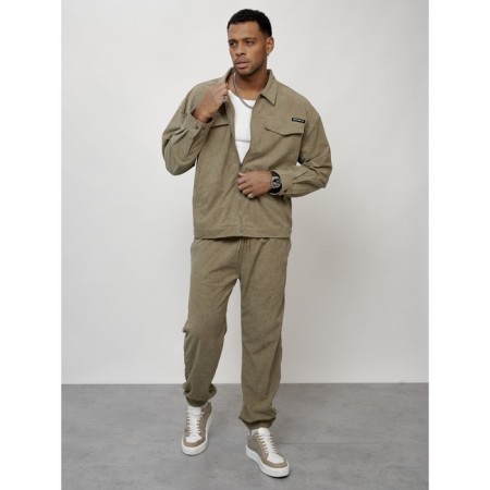 Male tracksuit, size 50, khaki color-10