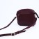 Richet Cross-Boda Bag on a zipper, external pocket, burgundy color
