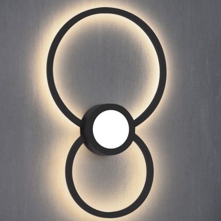 Wall lamp mantra mural, LED, 1440LM, 3000K, 260x40x430 mm, black color-1