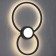 Wall lamp mantra mural, LED, 1440LM, 3000K, 260x40x430 mm, black color