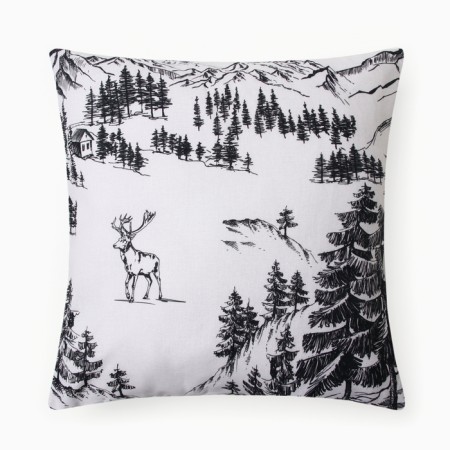 New Year. Decorative pillowcase "Ethel" Winter Landscape 50*50 cm, chopper, 100% cotton