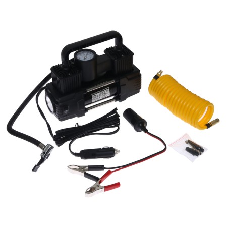 Car compressor Dvidrashneva, 12V, lantern, 25 l/min, bag, black-5