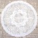 Openwork napkin, CANNA, Circle 40 cm, white color