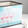 Stellyer box for storage with a flamingos lid, 38 × 25 × 24 cm