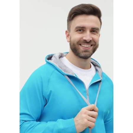 Male sweatshirt, size 56, turquoise color-10