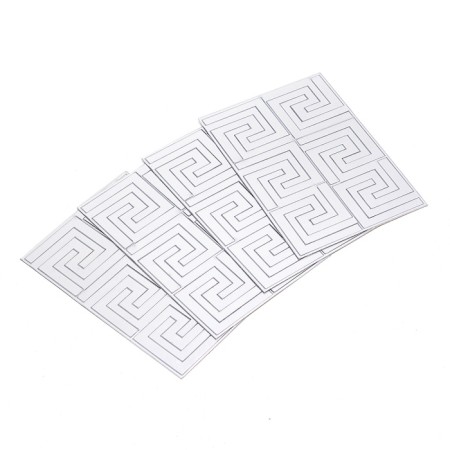 Interior stickers "Labyrinth", mirror, wall decor, set 24 pcs, 5 x 5 cm-5