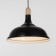 Suspension chandelier "Dardo" 1x40W E27 Black/Brown 38.5x38.5x70cm
