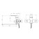 Bath mixer RMS SL133-006E, single-leaf, with shower, rotary surveillance, chrome 434148