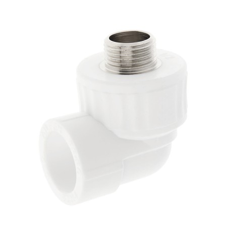 Valfex corner, polypropylene, combined, 25 mm x 1/2 ", external thread