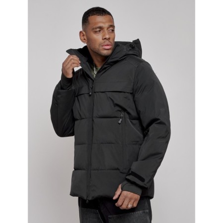 Winter ski skid male, size 56, black color-10