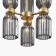 Suspension lamp Maytoni Mod302PL-06GR, E14, 6x40 W, 340x340x770 mm, gold