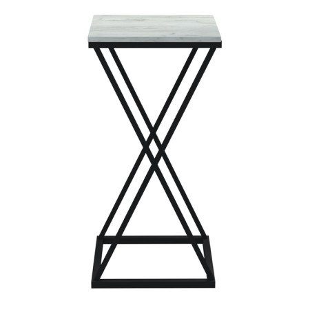 Flower stand Loft DQ Argo Fir, 350*350*732, white oak, m/k black, chipboard-1