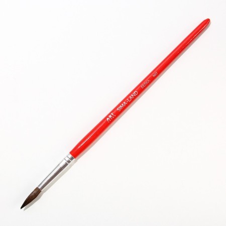 Brush for drawing from hair protein Round No. 7 short handle-1