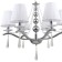 Suspended chandelier NIFTY 6XE14 40W, size 72x72x73-104 cm, chromium color