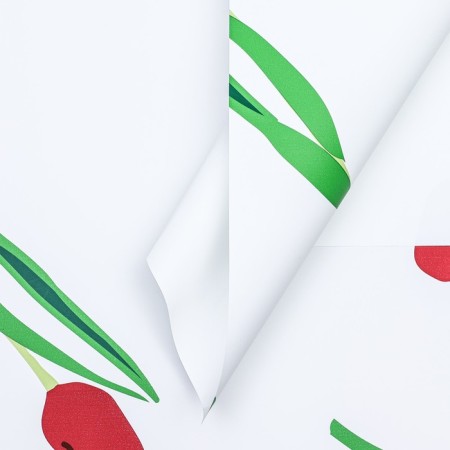 Matte Flowers Film, Watercolor Tulips, 56x56cm, Burgundy