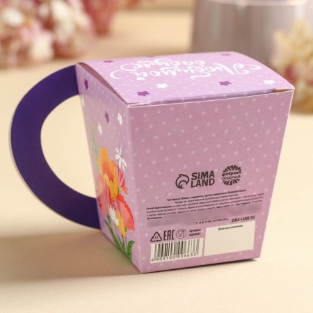 Black tea in a “beloved granny” box, taste: vanilla - caramel, 50 g.-3
