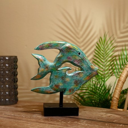 Souvenir "Fish" on a stand, Albezia 10x15x25 cm-4