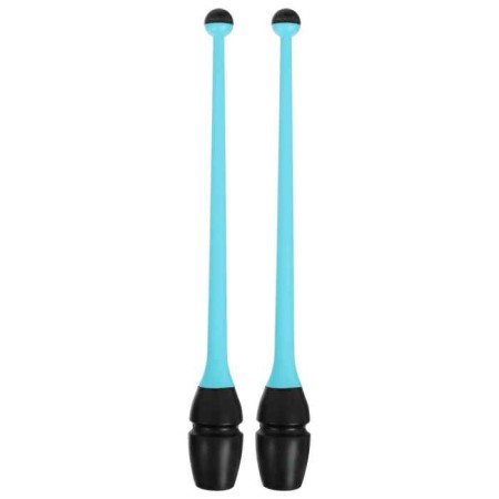Bulas for rhythmic gymnastics inserted Grace Dance, 36 cm, blue/black color-3