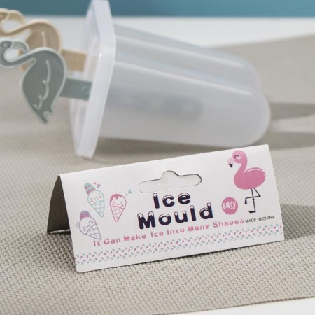 Flamingo ice cream form, 7.5 × 6 × 15 cm, 2 cells, color mix-5